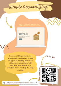 website personal blog - Lubna